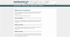 Desktop Screenshot of bandsuche.at